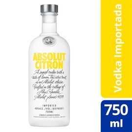 Absolut Vodka Citron Sueca 750ml
