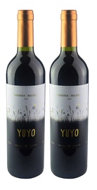 KIT YUYO BONARDA MALBEC 2 GRFS 750ML.