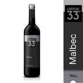 Latitud 33 Malbec 750ml.