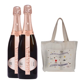 Kit 2 garrafas de Chandon Rose 750ml + Chandon Ecobag