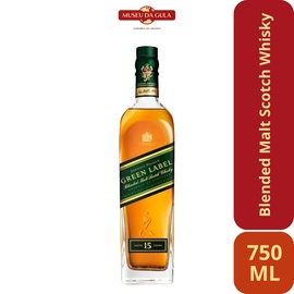 Jhopnnie Walker Whiskey Escocês Green Label 15 anos 750 ML