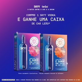 Vodka Skyy 750ml + KIT LEÃO