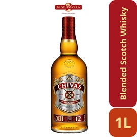 Chivas Regal Whiskey Escocês 12 anos 1 Litro