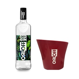 Kit Gin Orloff Dry 1 Litro + Balde