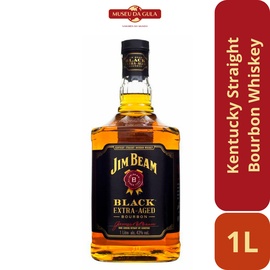 Jim Beam Straight Bourbon Whiskey Americano Black Extra Aged 1 Litro