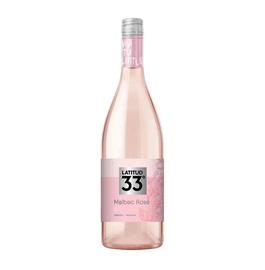 Vinho Latitud 33° Malbec Rosé 750 ml.