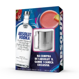 Pack Absolut Vodka 1L+ Caneca Exclusiva 300ml