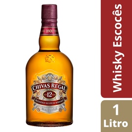 Chivas Regal Whisky 12 anos Escocês 1 Litro
