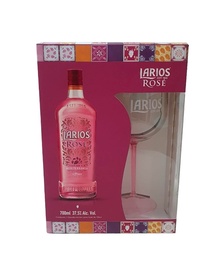 Kit Gin Larios Rose 700ml + Taça de Acrílico